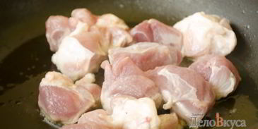 гречка с тушеной свининой