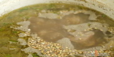 гречка с тушеной свининой