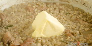 гречка с тушеной свининой