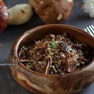 Рецепт Гречневой каши с белыми грибами