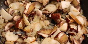 гречневая каша с белыми грибами