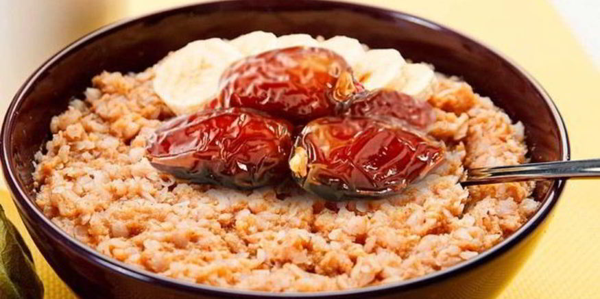 Рецепт гречневой каши с финиками и халвой