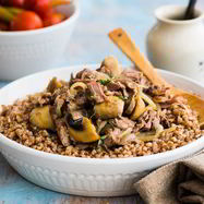 Рецепт Гречневой каши с грибами и индейкой