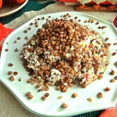 Гречневая каша с творогом