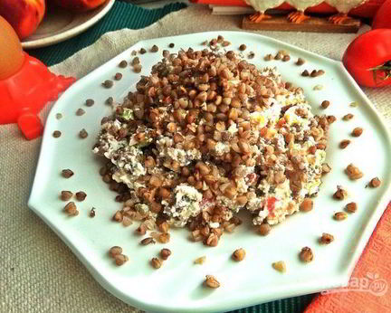 Гречневая каша с творогом