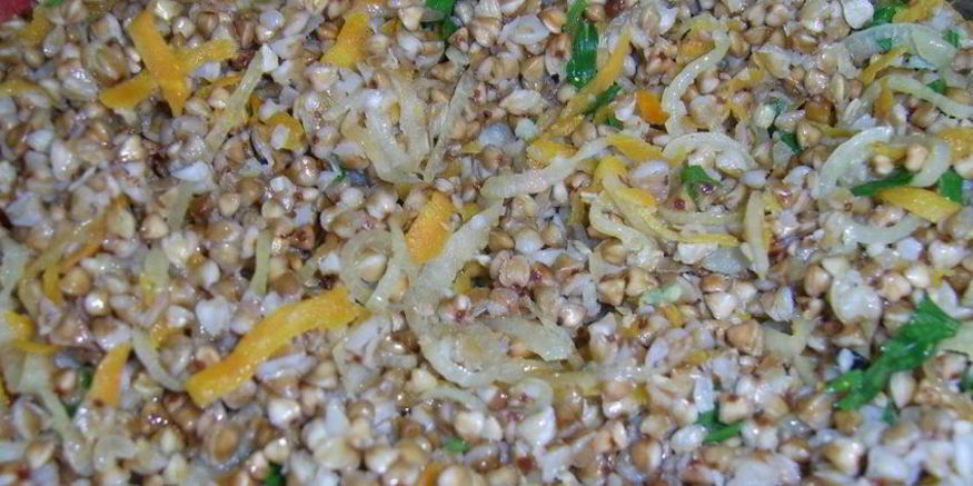 Рецепт каши гречневой с луком