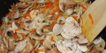 постная гречка с грибами