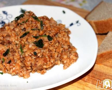 Томленая гречка со свининой