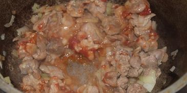 томленая гречка со свининой