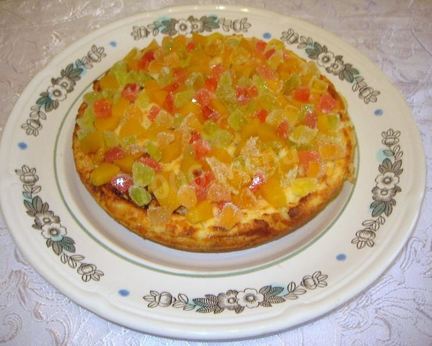 Гурьевская каша с изюмом орехами и цукатами