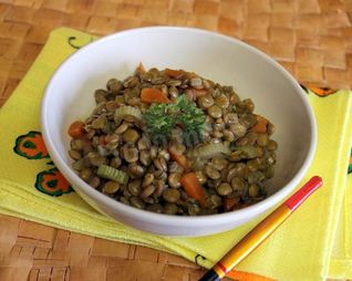 Каша из чечевицы