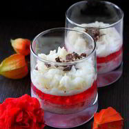 Рецепт Каши из рисовых хлопьев с вишневым желе