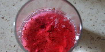 каша из рисовых хлопьев с вишневым желе