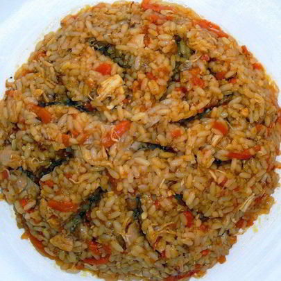 Каша рисовая со свининой