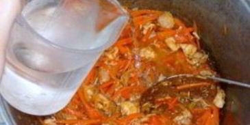 каша рисовая со свининой