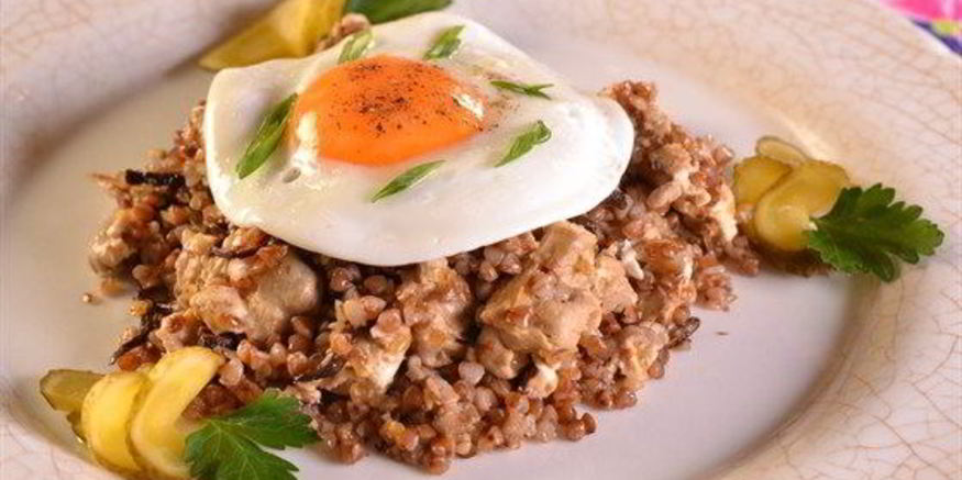 Рецепт каши старокиевской с телячьими мозгами и грибами