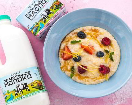 Кукурузная каша на молоке