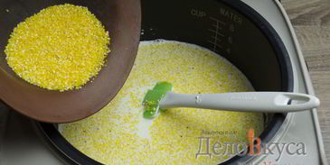 кукурузная каша на сметане и сливках