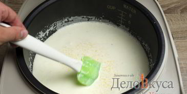 кукурузная каша на сметане и сливках