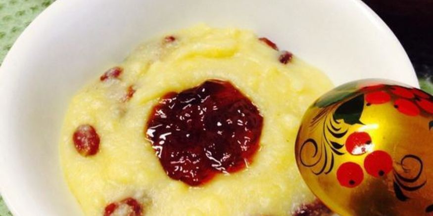 Рецепт кукурузной каши с клюквой