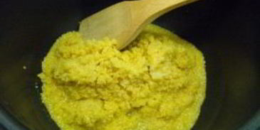 кукурузная каша с сыром