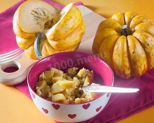 Кукурузная каша с тыквой на воде