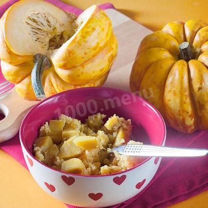 Кукурузная каша с тыквой на воде