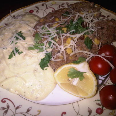 Митлоф по-мексикански и полента с сыром Горгонзола