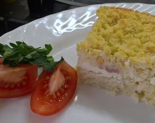 Полента — пирог из пшена по-русски