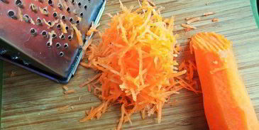 полента с беконом и овощами