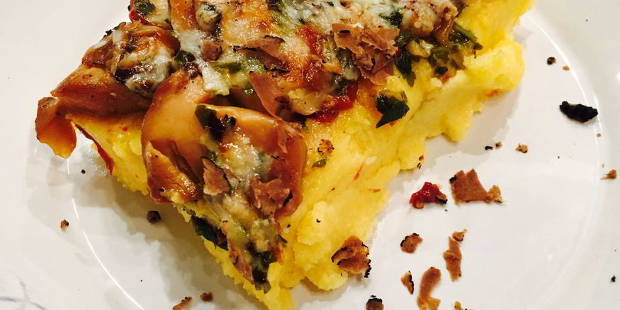 Рецепт поленты с белыми грибами