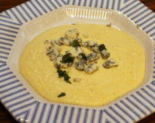 Полента с горгонзолой