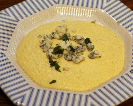 Полента с горгонзолой