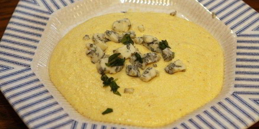 Рецепт поленты с горгонзолой
