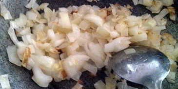 полента с грибным рагу и овощами