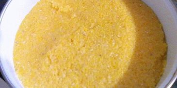 полента с грибным рагу и овощами