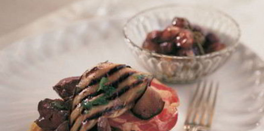 Рецепт поленты с куриной печенью