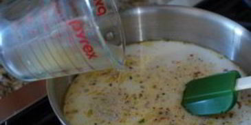 полента с помидорами