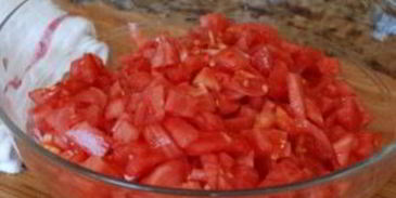 полента с помидорами