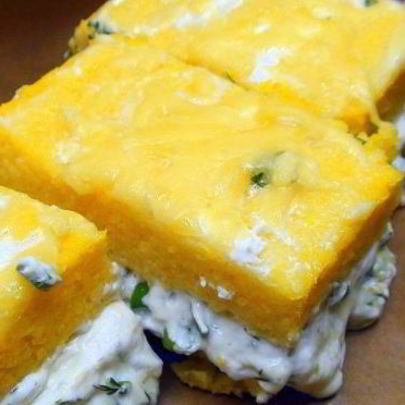 Полента с сыром