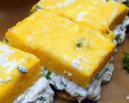 Полента с сыром