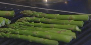 полента со спаржей