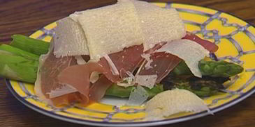 полента со спаржей