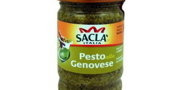 запеченная полента с песто