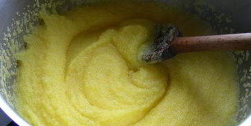 запеченная зеленая полента