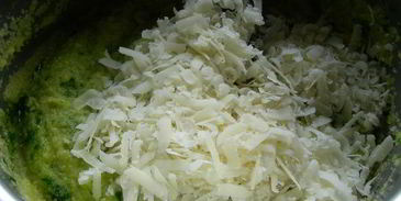 запеченная зеленая полента