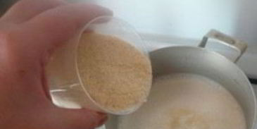 густая манная каша