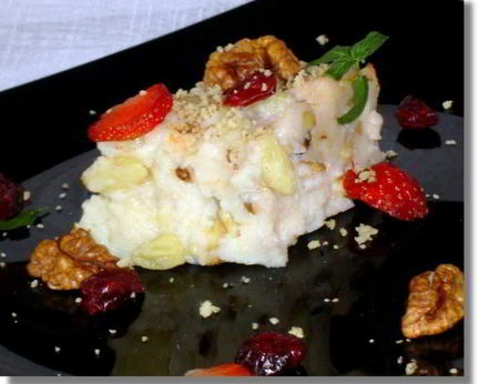 Каша манная по-королевски на молоке