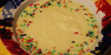 манная каша на молоке с желтком