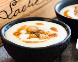 Манная каша с грушей